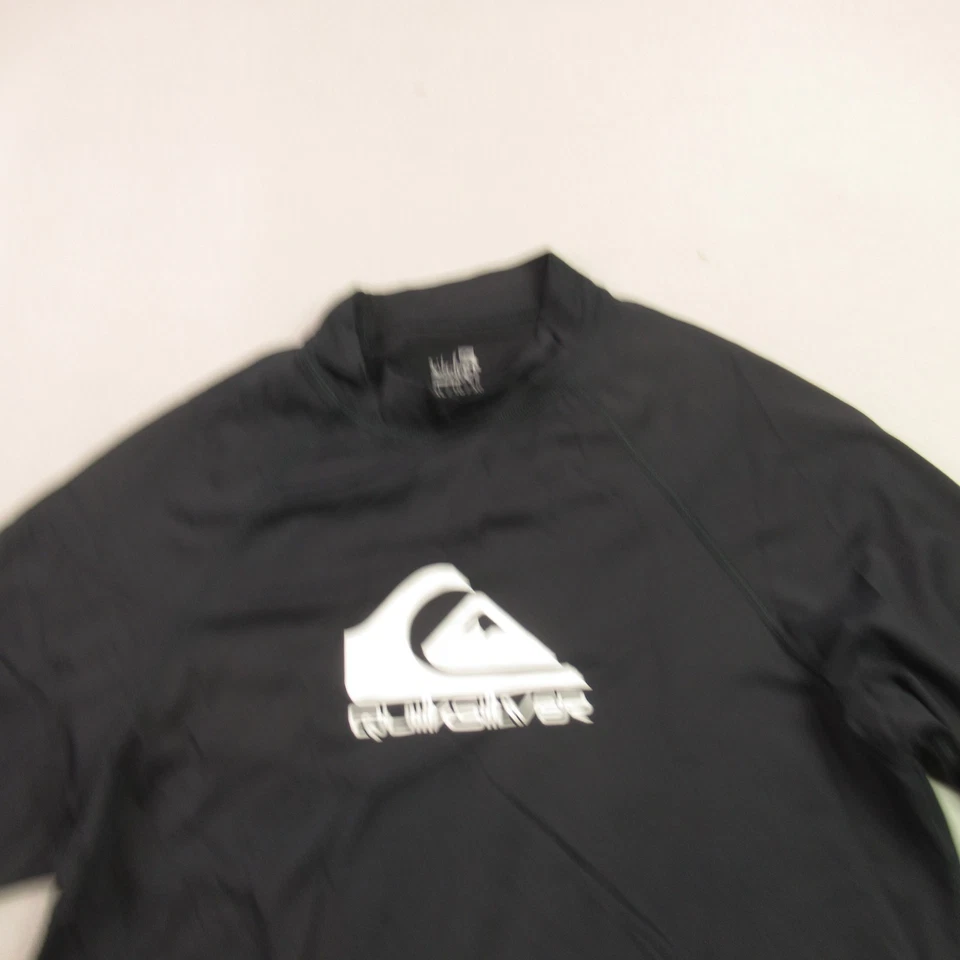 Camisa Quiksilver masculina manga curta casual gola redonda GG leve preta - Imagem 3 de 4