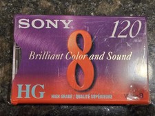 Sony P6-120HG High Grade 8mm Video Cassette NTSC 120 Min Video 8 Hi8