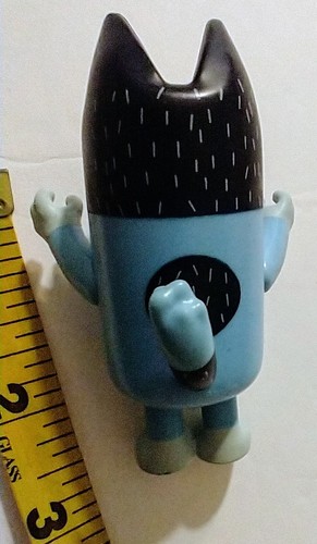 Bandit Dad Bluey Modellino Posabile Tacco Blu 3,25" - Foto 5 di 6