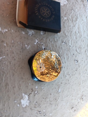 VINTAGE AVON FASHION COMPACT PINK SHELL NEW OLD STOCK MAKE UP - Bild 2 von 4