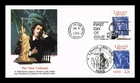 FLEETWOOD COVER FIRST DAY ISSUE DUAL POSTAGE US & FRANCE LIBERTY NEW COLOSSUS