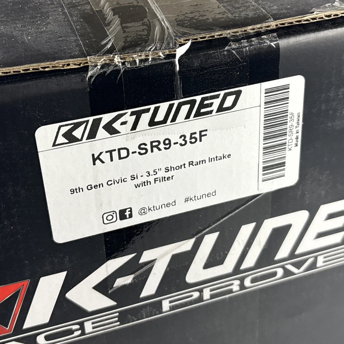 K-Tuned KTD-SR9-35F 3.5” Short Ram Intake w/ Filter 2012-2015 Honda Civic Si photo 6