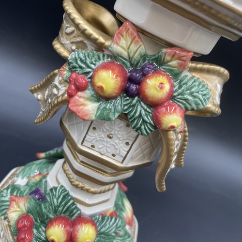 Fitz And Floyd Snowy Woods Stumpenkerzenhalter 8,25" Höhe - Bild 3 von 9