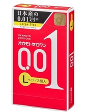 Okamoto Zero One L Size & Rich-Lubricant  Made in Japan