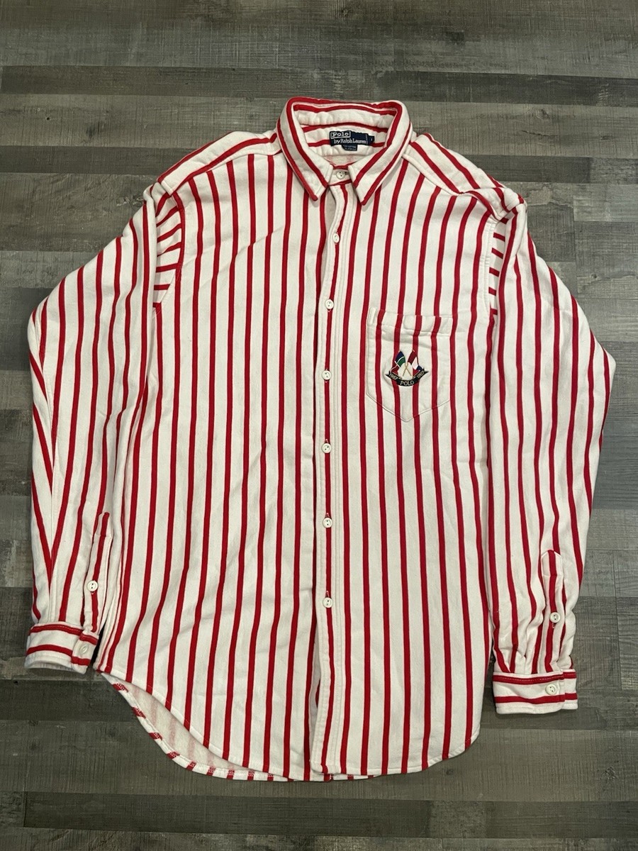 VTG 90's Polo Ralph Lauren Shirt Men's L Terry Cloth Towel