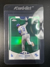 2024 Topps Chrome Shohei Ohtani HR #43 50/50 Club Green Refractor /99 LA Dodgers
