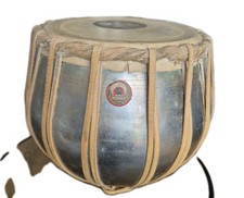 Vintage Bina Stainless Steel Tabla Drum ~ Good Condition  Please See All Photos.