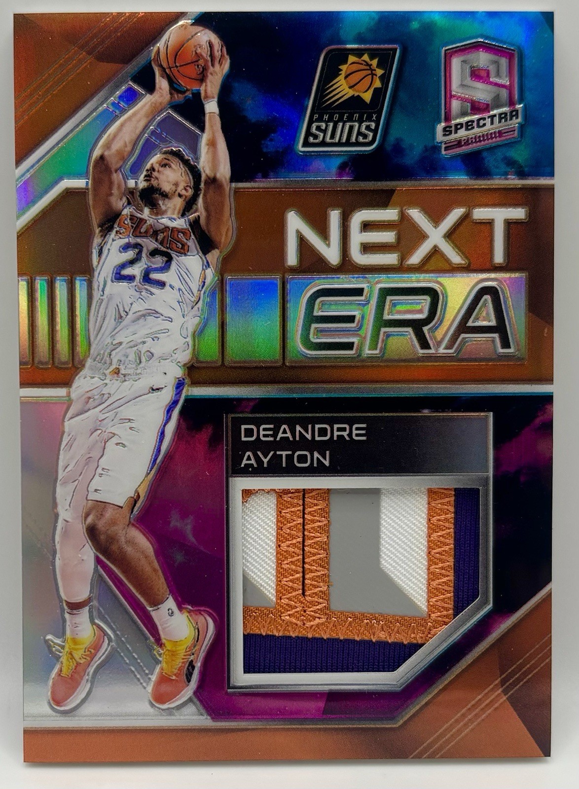 2018-19 Panini Spectra DeAndre Ayton Rookie Logo Patch RC Nebula TRUE 1/1