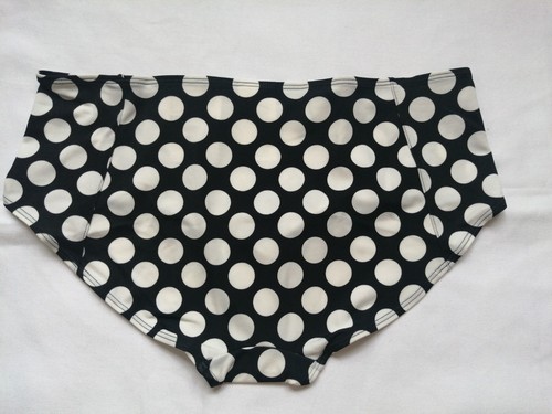 MONKI Bikini Hipster Modell "Tamiko" Bikinihose Gr. S Schwarz Weiße Punkte Neu - Bild 3 von 7