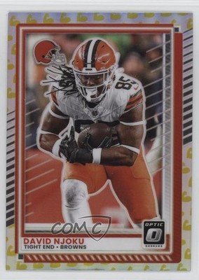 2025 Panini Donruss Optic Flex Prizm 17/199 David Njoku #76 1e80
