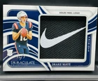 2024 Panini Immaculate Football Drake Maye Nike Swoosh 1/1 Rookie