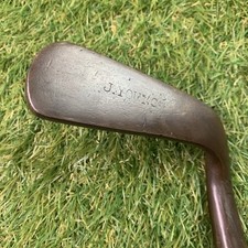 Antique J Young Off Set Putter Hickory Shaft RH 35" B9 1900