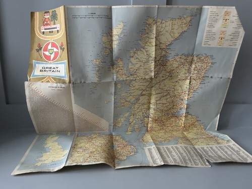 BP Vintage Road Maps X3 Great Britain BP Energol Lubrication Plastic Case - Picture 6 of 10