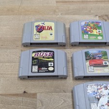 Nintendo 64 (N64) Game Lot Of 7 - Zelda Ocarina Of Time, Super Mario 64 & More 