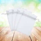 100 Pcs Party Organza Mesh Drawstring Bags Jewelry Baggies Gift Favor