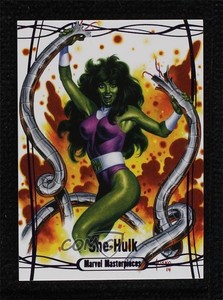 2016 Upper Deck Marvel Masterpieces Epic Purple 73/199 She-Hulk #76 2qf