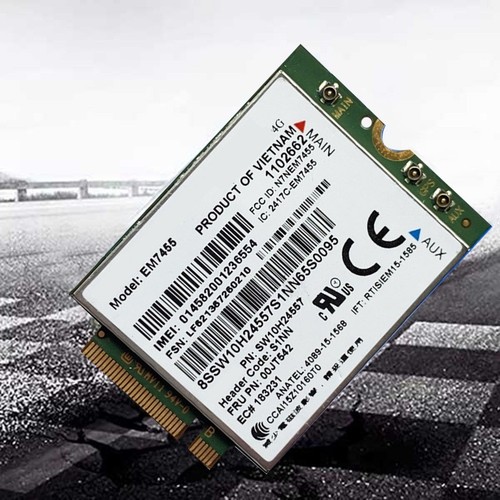 Em7455 LTE 4G-Karte + Antenne Gobi6000 00JT542 01AX756 für T461749 - Afbeelding 4 van 8