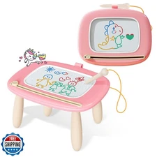 Kikidex Magnetic Drawing Board, Toddler Girl Toys for 1-2 Year Old, Doodle Bo