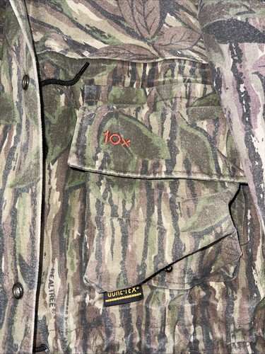 Vintage 10X Windbreaker Camo Jacket Mens Size Large Realtree Camo Hunting USA - Picture 3 of 17