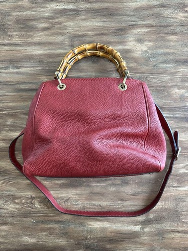 Gucci Bamboo Shopper Medium Tote Bag Gift Present 0802b - Picture 3 of 12