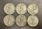 Walking Liberty Half Dollars - Lot Of 6 - 1940’s - 90% Silver - Lot 3