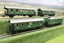 Märklin Spur H0 KONVOLUT 4x Personenwagen Donnerbüchse DRG Ep.II 4100 4101 4103