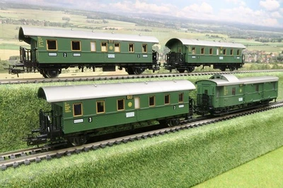 Märklin Spur H0 KONVOLUT 4x Personenwagen Donnerbüchse DRG Ep.II 4100 4101 4103 - Bild 1 von 4