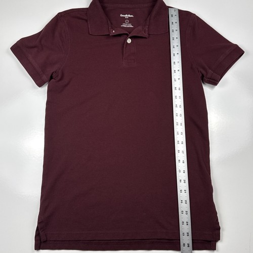 Goodfellow & Co Loring Polo Hombre Pequeño Borgoña Manga Corta Informal Top - Imagen 5 de 8