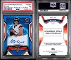 2024 topps resurgence BO NIX Blue Surge Refractor AUTO   /99 Broncos PSA 7!!