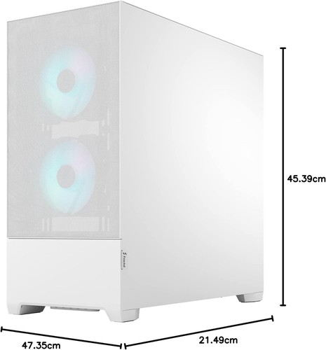 Fractal Design Pop Air RGB White - Tempered Glass Clear Tint - Honeycomb Mesh Fr - Afbeelding 3 van 10
