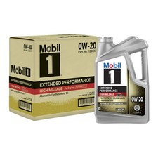 Mobil 1 Extended Performance High Mileage Synthetic Motor Oil 0W-20 5 Quart 3 PK 33.47 per gallon