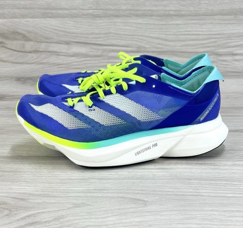 Adidas Adizero Adios Pro 3 blau grün weiß Laufschuhe Herren Größe 13 ID3635