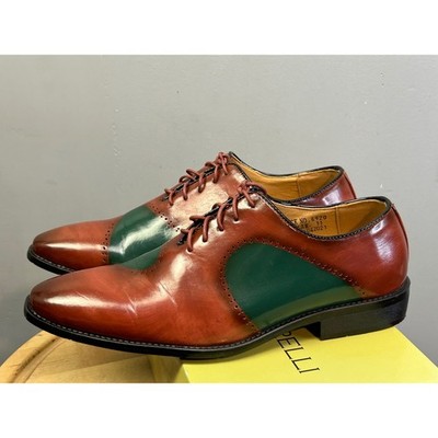Antonio Cerrelli Dress Shoes Mens 11 Brown Green Oxford Two  display picture 1