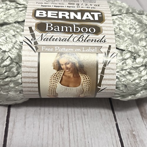 Bernat Bambus Natur Mischungen Häkeln Stricken Basteln Farbe Dill Menge 2 Knäuel - Bild 2 von 5