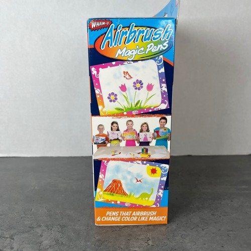 WHAM-O Airbrush Magic Pens Kunst Kit Farbwechsel Schablonen Neu Fabrikversiegelt - Bild 2 von 8