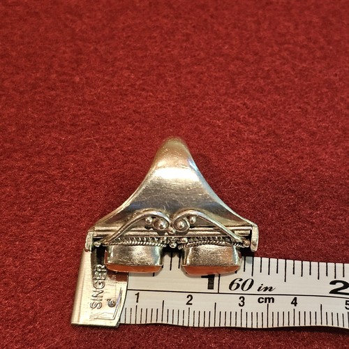 Vintage Sterling Silber 925 Koralle Ring schwer Gr. 6,75 14,4 g Tribal Boho Statement - Bild 9 von 13