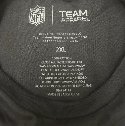 Nike NFL Equipo Ropa Detroit Lions Negro Gráfico Camiseta Talla XXL Algodón - Imagen 4 de 5