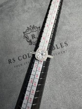 Sterling Silver - Cubic Zirconia Engagement Ring - Size M - 