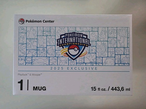 Pokemon EUIC 2025 Exclusive Mug - Psyduck & Wooper - Europe International Champs - Bild 3 von 4