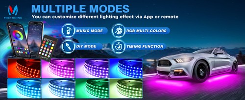 48Led RGB LED Strip Light, Under Car Glow LED Kit Underbody Neon Lighting System - Picture 13 of 20
