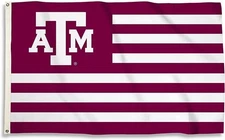 Texas A&M University Aggies Premium 3x5 Feet Flag Banner, Stripes Design,...