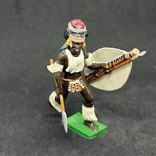 Trophy Miniatures of Wales  Zulu War Zulu Warrior with Spear & Shield