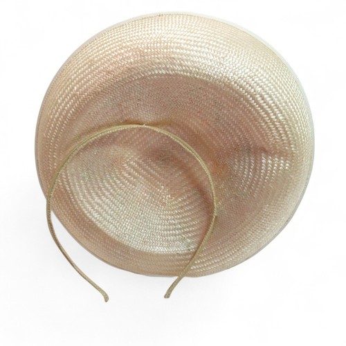 London Couture Jane Taylor Occasion Hat Pink Ivory Band Fascinator Preloved - Picture 12 of 24