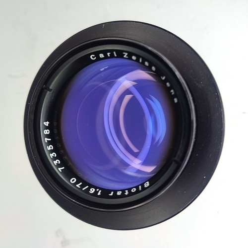 Carl Zeiss Jena Biotar 1.6/70 Super Fast Rare lens King boken - Picture 12 of 15