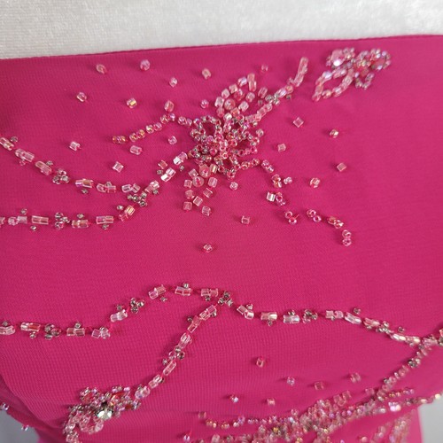 Cire trägerloses Perlenkleid hinten offen Gr. 4 rosa Regencycore formell Fee Y2K Abschlussball - Bild 9 von 12