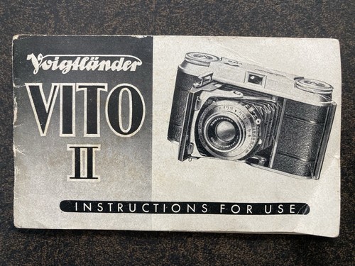 VOIGTLANDER VITO II 35MM CAMERA USER INSTRUCTIONS MANUAL BOOK ORIGINAL VINTAGE - Picture 1 of 9