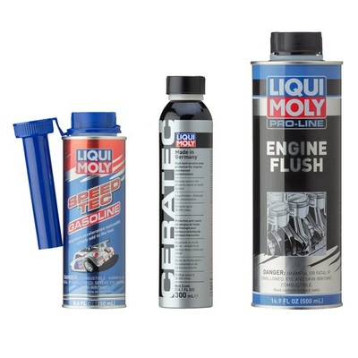 Liqui Moly Cera Tec Anti-Wear Engine Flush and Speed Tec Gasoline Additive Kit