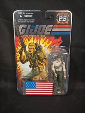 GI Joe Duke First Sergeant (w Flag) 25th Anniversary MOC Foil