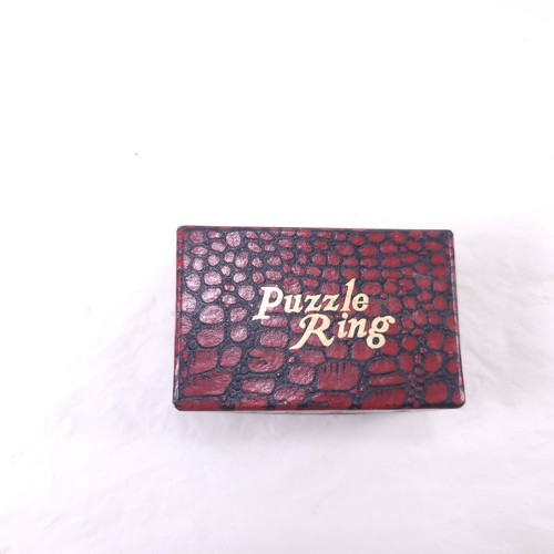 Vintage Puzzle Ring Brain Teaser Novelty Puzzle Metal - Picture 2 of 9