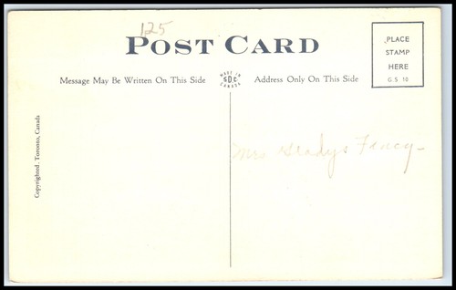 Postal SOUVENIR CHUTE ́ BLONDEAU en rte 17 - Ont.- V107 - Imagen 2 de 2